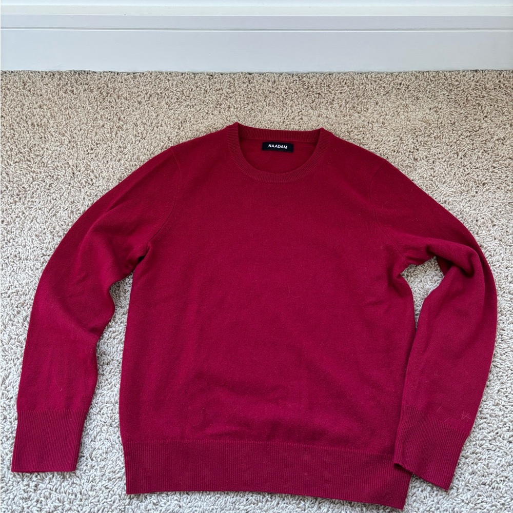 NAADAM Classic Cashmere Red Sweater